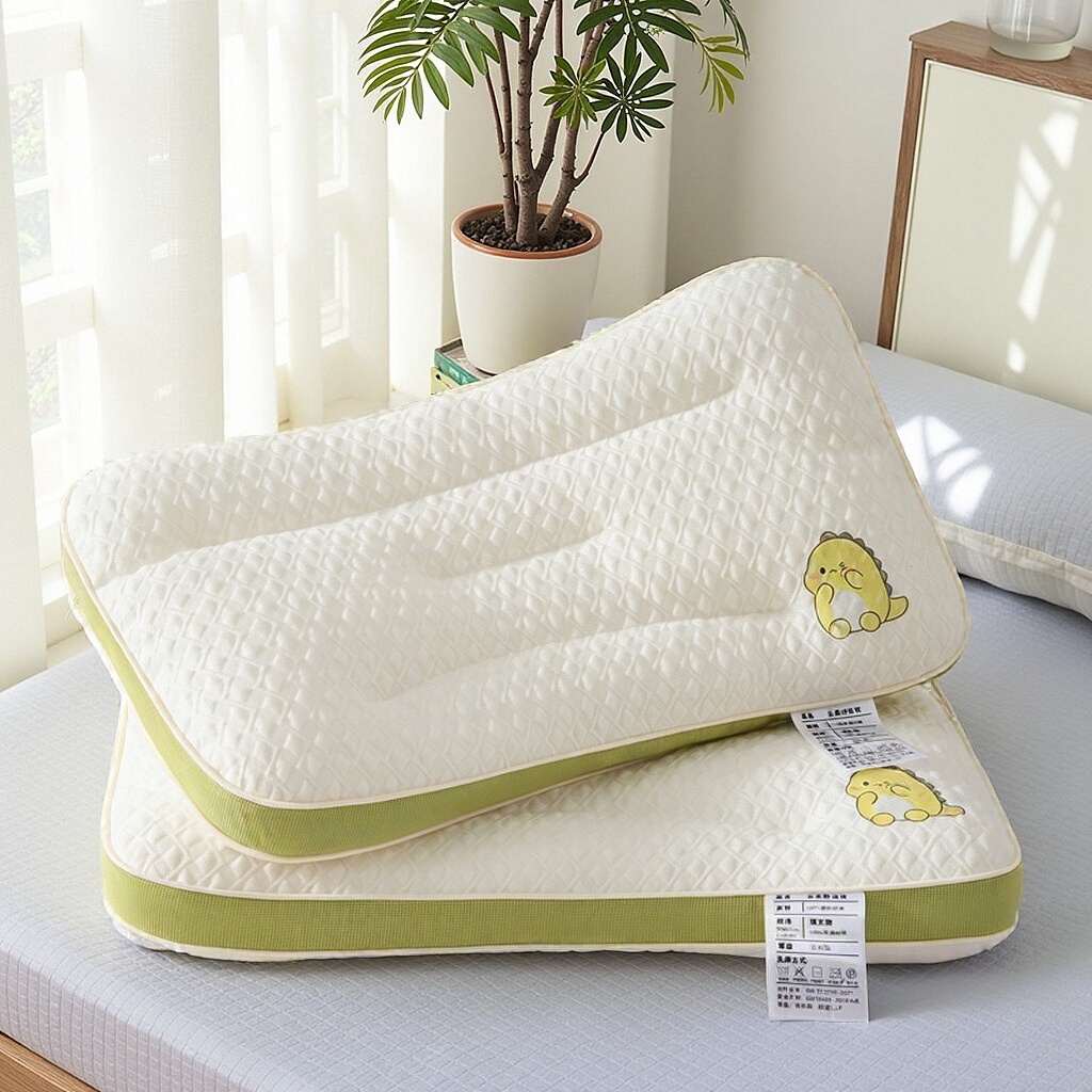 蝶飞舞 2025新款小恐龙针织舒适款儿童学生款枕头枕芯 40*60cm 小恐龙