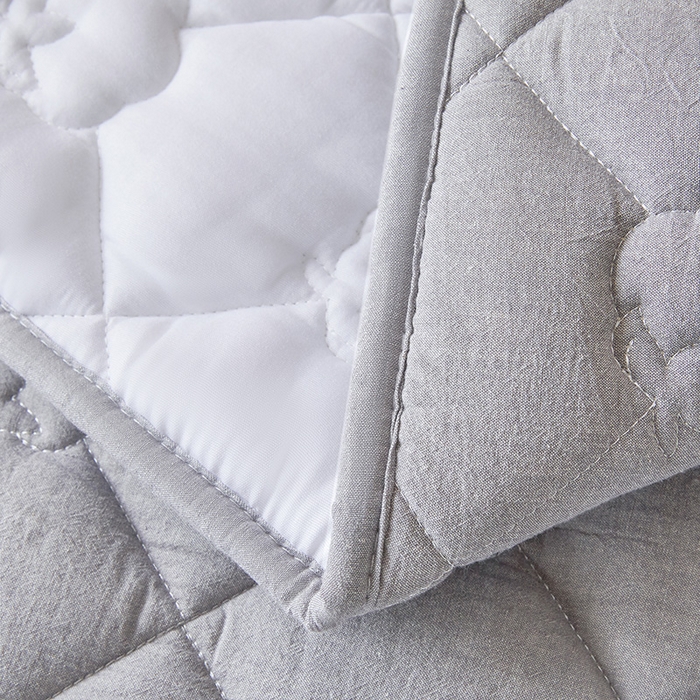 91家纺网 家纺一手货源 找家纺 西域种棉人·千百笠 2025新款A类抗菌100%新疆棉花填充夹棉床垫床护垫软垫床褥子单人双人学生垫 娴雅软垫-灰