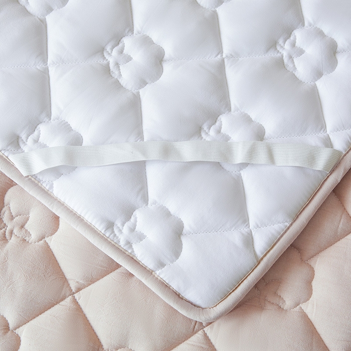 91家纺网 家纺一手货源 找家纺 西域种棉人·千百笠 2025新款A类抗菌100%新疆棉花填充夹棉床垫床护垫软垫床褥子单人双人学生垫 娴雅软垫-咖