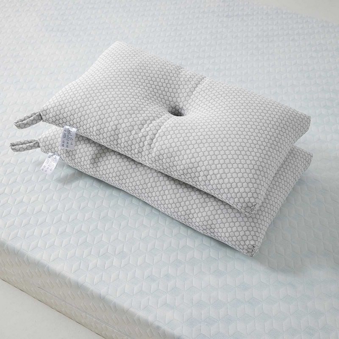 91家纺网 家纺一手货源 找家纺 蝶飞舞 2025新款记忆棉水立方保健舒睡枕头枕芯 灰色 40*65cm