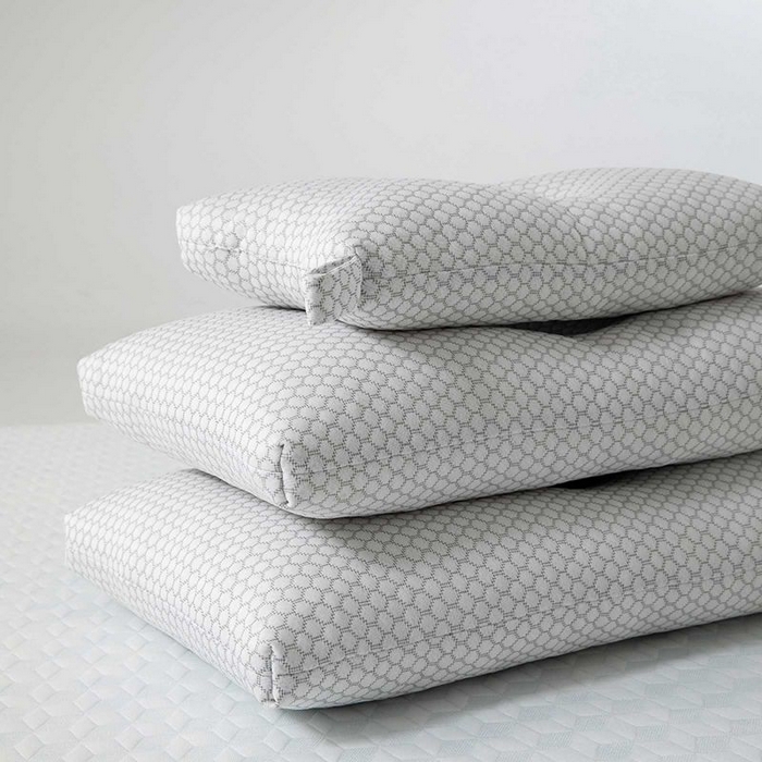 91家纺网 家纺一手货源 找家纺 蝶飞舞 2025新款记忆棉水立方保健舒睡枕头枕芯 灰色 30*50cm