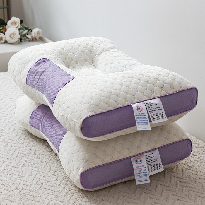 91家纺网 家纺一手货源 找家纺 （总）蝶飞舞 2025新款spa针织棉3D按摩枕助睡眠枕头枕芯