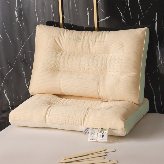 91家纺网 家纺一手货源 找家纺 （总）蝶飞舞 2025新款云端护颈竹本入梦定型枕头枕芯