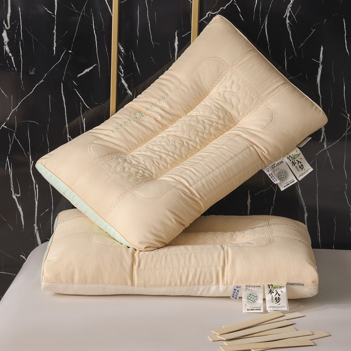 91家纺网 家纺一手货源 找家纺 （总）蝶飞舞 2025新款云端护颈竹本入梦定型枕头枕芯