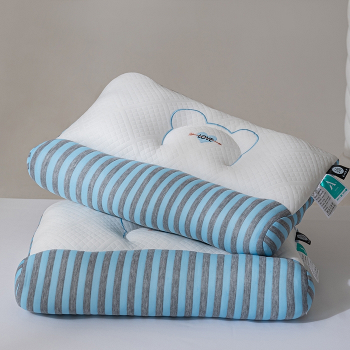 91家纺网 家纺一手货源 找家纺 （总）蝶飞舞 2025新款针织刺绣情侣款猫咪枕头枕芯