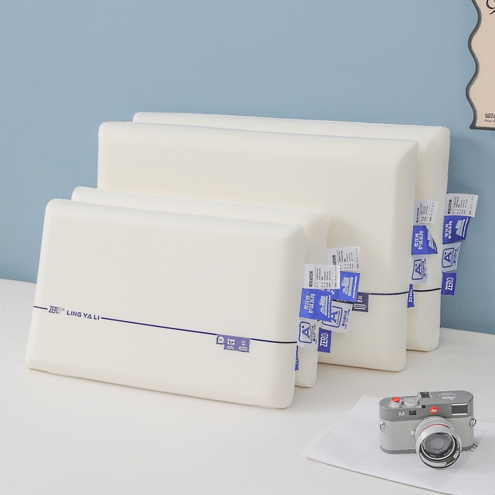 91家纺网 家纺一手货源 找家纺 蝶飞舞 2025新款零压记忆枕枕头枕芯慢回弹枕 儿童款48*30cm 白色