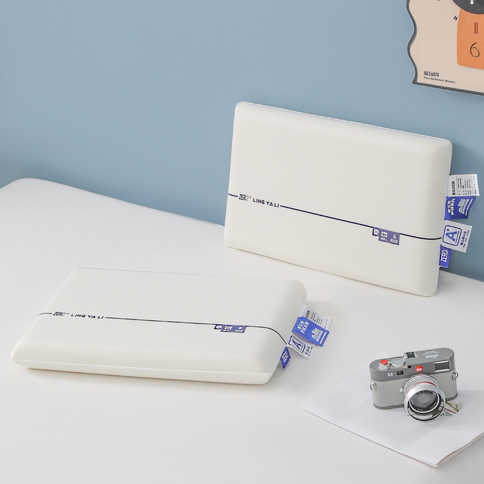 91家纺网 家纺一手货源 找家纺 蝶飞舞 2025新款零压记忆枕枕头枕芯慢回弹枕 学生款60*40cm 白色