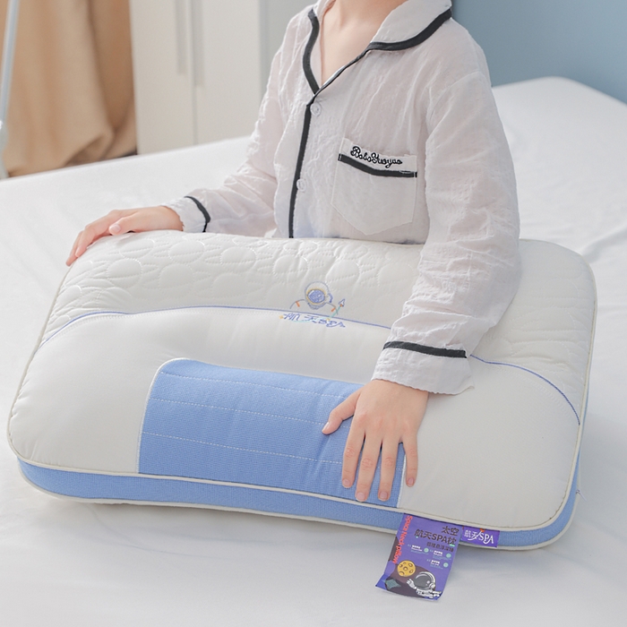 91家纺网 家纺一手货源 找家纺 蝶飞舞 2025新款spa航空太仓按摩枕头枕芯 航天spa学生款1000g 单只