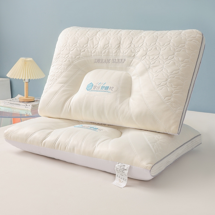 91家纺网 家纺一手货源 找家纺 蝶飞舞 2025新款乳胶深睡枕头枕芯 零压舒睡枕 成人款900g