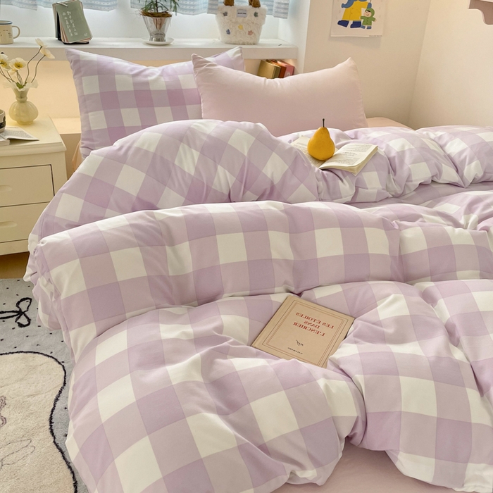 91家纺网 家纺一手货源 找家纺 （总）雨帆家纺 2025新款时尚印花水洗棉混搭四件套