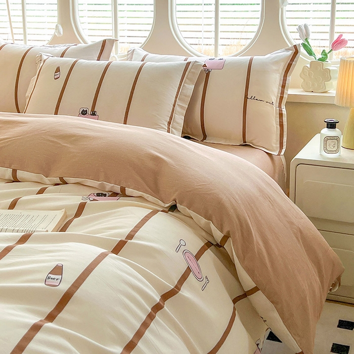 91家纺网 家纺一手货源 找家纺 西域种棉人·千百笠 2025新款全棉纯棉大学生宿舍100%新疆棉花被子被褥一整套枕头床垫三件套六件套 猫咪晚餐