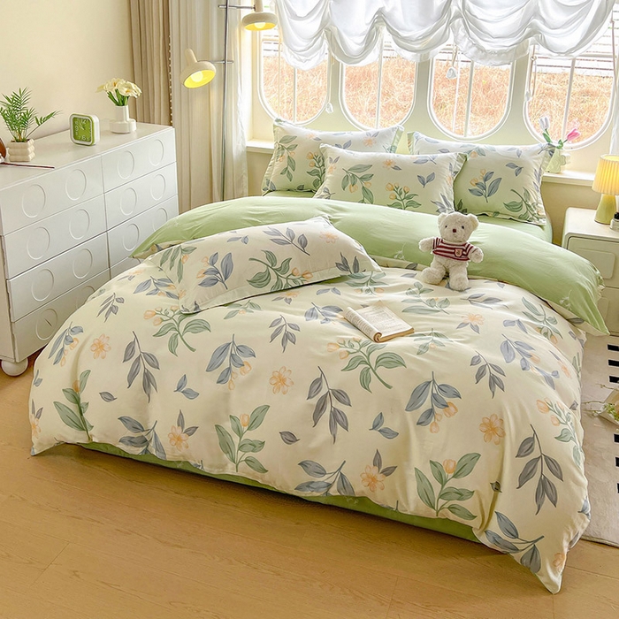 91家纺网 家纺一手货源 找家纺 西域种棉人·千百笠 2025新款全棉纯棉大学生宿舍100%新疆棉花被子被褥一整套枕头床垫三件套六件套 梦幻香叶