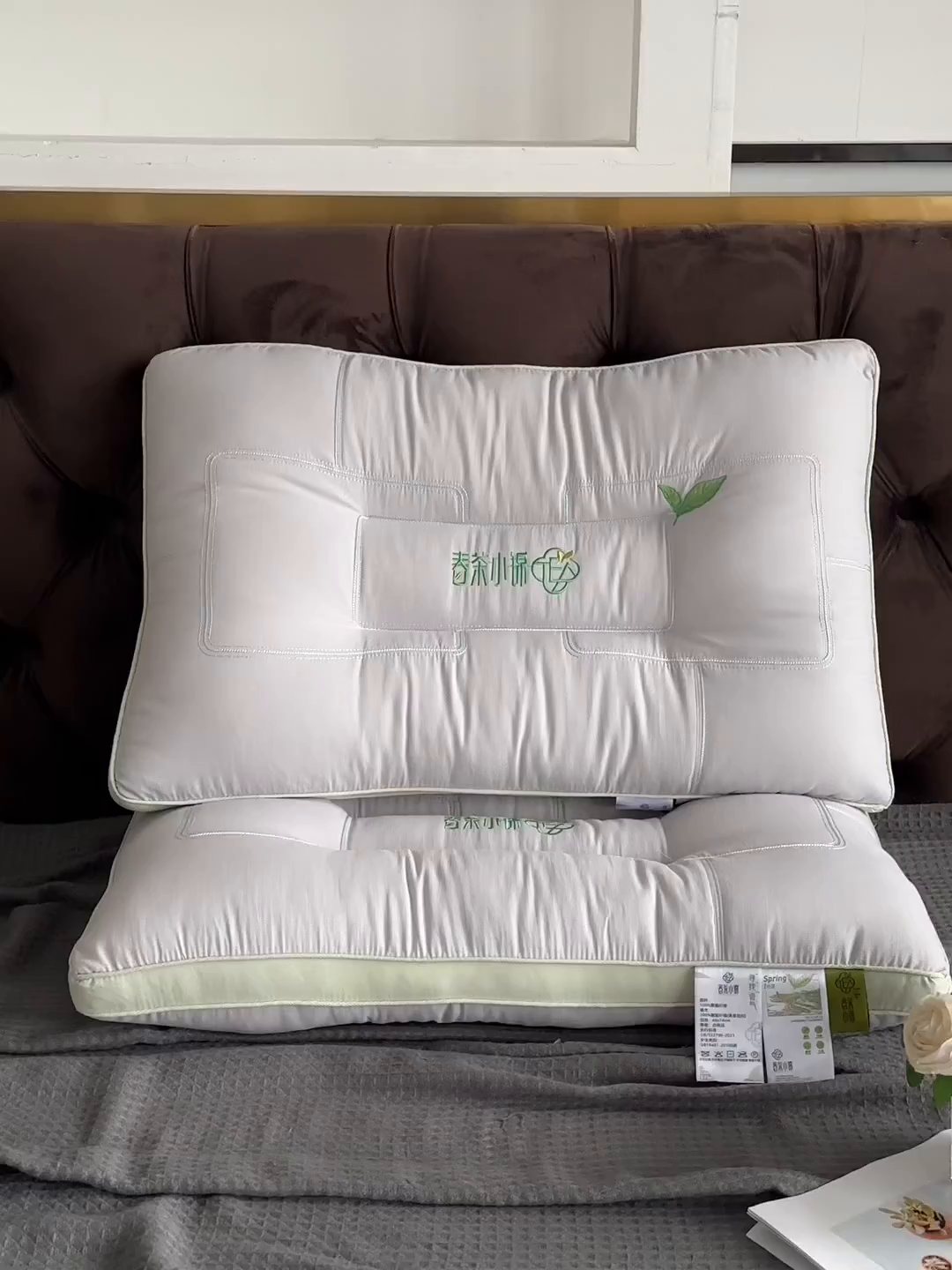 91家纺网 家纺一手货源 找家纺 （总）蝶飞舞 2025新款春茶小锦亲肤舒睡枕头枕芯