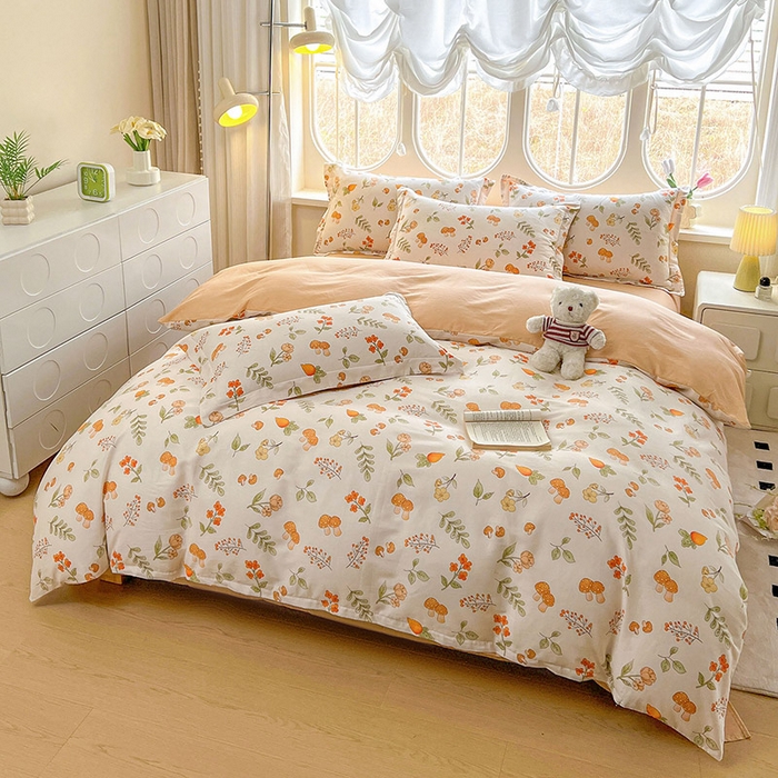 91家纺网 家纺一手货源 找家纺 西域种棉人·千百笠 2025新款全棉纯棉大学生宿舍100%新疆棉花被子被褥一整套枕头床垫三件套六件套 蘑菇花园