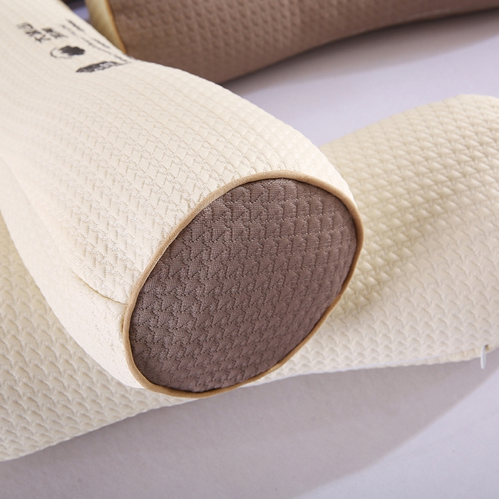 91家纺网 家纺一手货源 找家纺 蝶飞舞 2025新款大凉山苦荞麦颈椎枕头枕芯 三角-米色 45*15*8cm