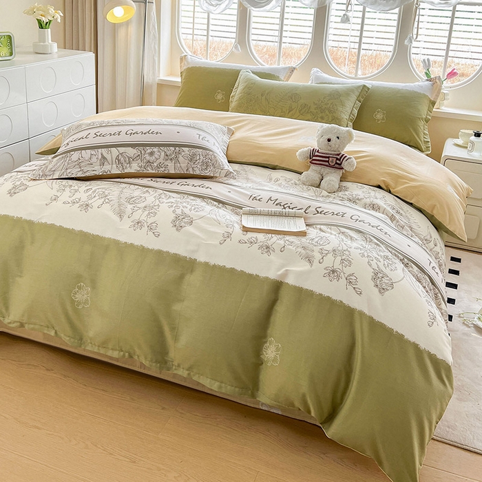 91家纺网 家纺一手货源 找家纺 西域种棉人·千百笠 2025新款全棉纯棉大学生宿舍100%新疆棉花被子被褥一整套枕头床垫三件套六件套 魔法花园