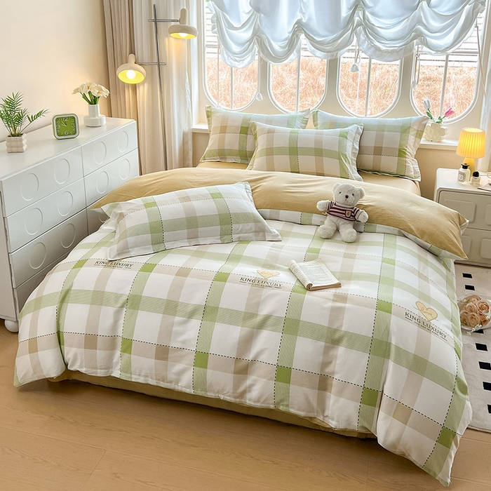 91家纺网 家纺一手货源 找家纺 西域种棉人·千百笠 2025新款全棉纯棉大学生宿舍100%新疆棉花被子被褥一整套枕头床垫三件套六件套 时尚爱意