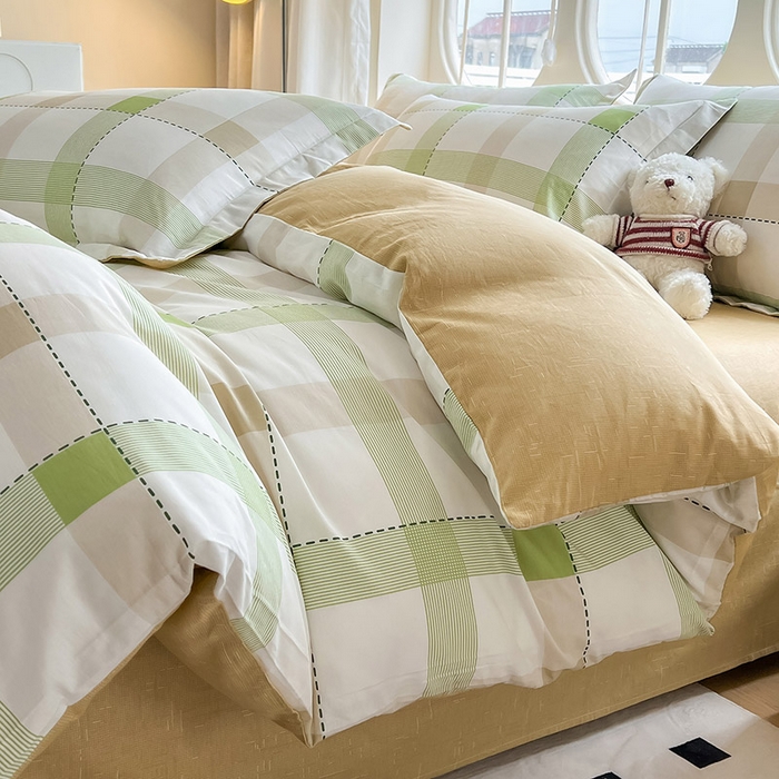 91家纺网 家纺一手货源 找家纺 西域种棉人·千百笠 2025新款全棉纯棉大学生宿舍100%新疆棉花被子被褥一整套枕头床垫三件套六件套 时尚爱意