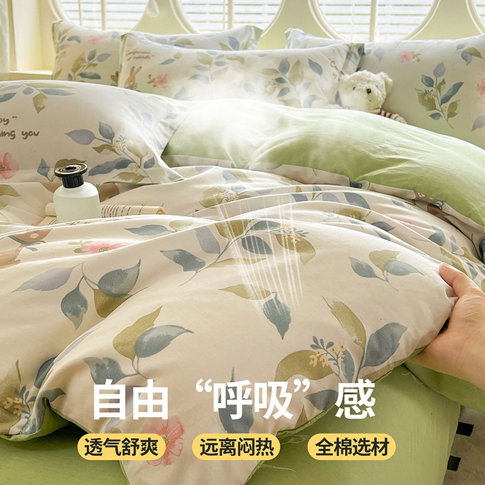 91家纺网 家纺一手货源 找家纺 西域种棉人·千百笠 2025新款全棉纯棉大学生宿舍100%新疆棉花被子被褥一整套枕头床垫三件套六件套 同伴小兔