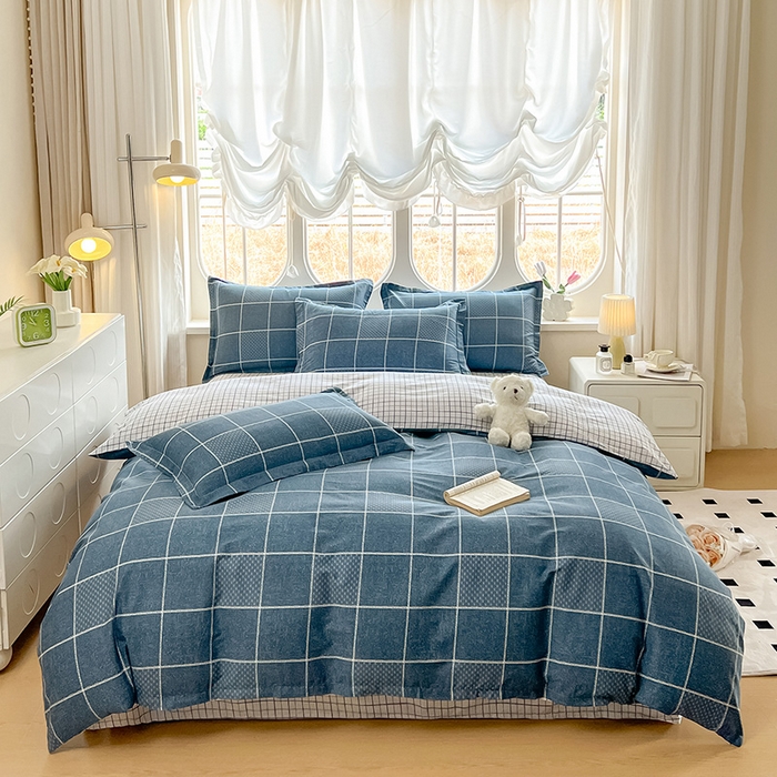 91家纺网 家纺一手货源 找家纺 西域种棉人·千百笠 2025新款全棉纯棉大学生宿舍100%新疆棉花被子被褥一整套枕头床垫三件套六件套 星空艾格