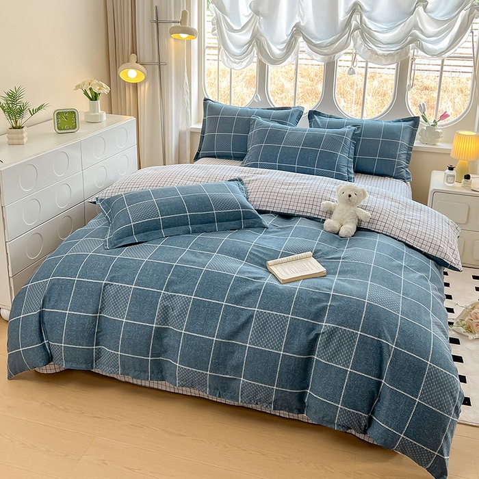 91家纺网 家纺一手货源 找家纺 西域种棉人·千百笠 2025新款全棉纯棉大学生宿舍100%新疆棉花被子被褥一整套枕头床垫三件套六件套 星空艾格