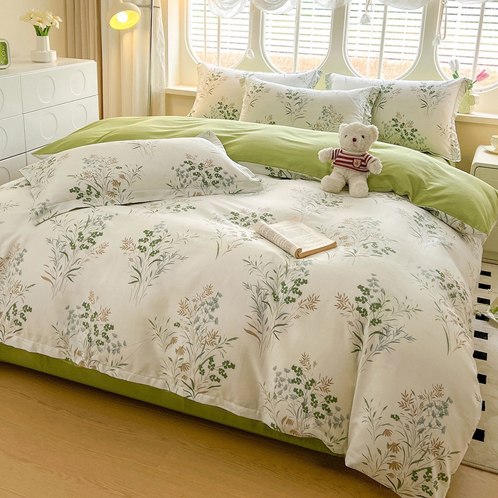 91家纺网 家纺一手货源 找家纺 西域种棉人·千百笠 2025新款全棉纯棉大学生宿舍100%新疆棉花被子被褥一整套枕头床垫三件套六件套 叶莱婉香