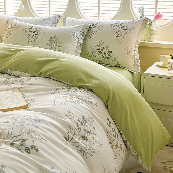 91家纺网 家纺一手货源 找家纺 西域种棉人·千百笠 2025新款全棉纯棉大学生宿舍100%新疆棉花被子被褥一整套枕头床垫三件套六件套 叶莱婉香