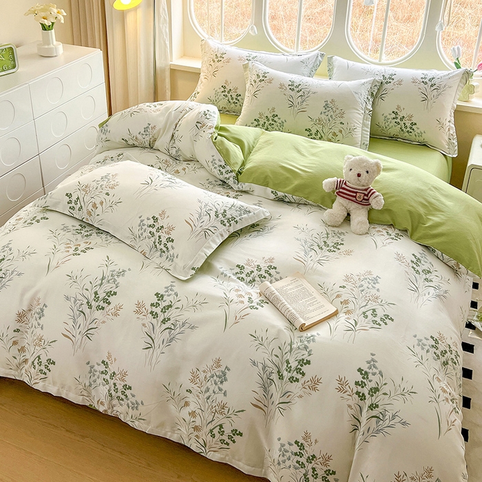 91家纺网 家纺一手货源 找家纺 西域种棉人·千百笠 2025新款全棉纯棉大学生宿舍100%新疆棉花被子被褥一整套枕头床垫三件套六件套 叶莱婉香