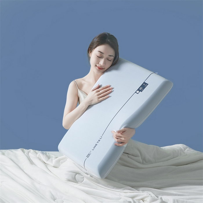 91家纺网 家纺一手货源 找家纺 蝶飞舞 2025新款pro二代零压力慢回弹 三拼记忆枕头枕芯 三芯记忆枕 70*42*8cm