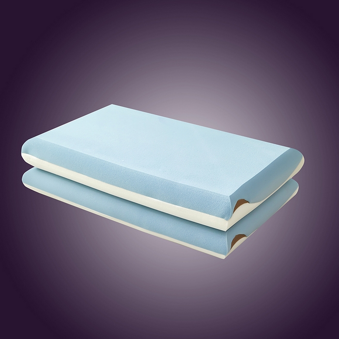 91家纺网 家纺一手货源 找家纺 蝶飞舞 2025新款pro二代零压力慢回弹  三拼记忆枕 蓝白灰 70*42*8cm