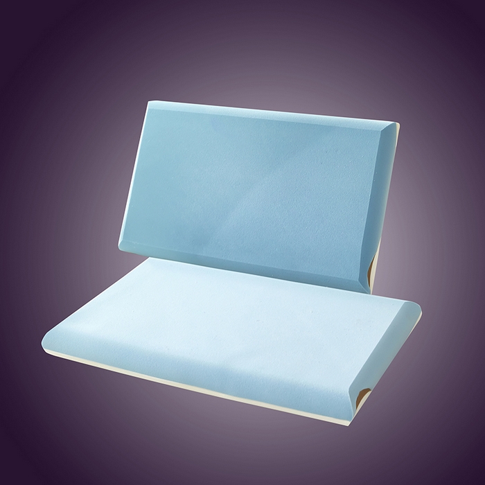 91家纺网 家纺一手货源 找家纺 蝶飞舞 2025新款pro二代零压力慢回弹  三拼记忆枕 蓝白灰 70*42*8cm