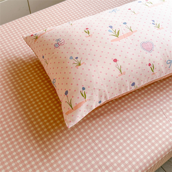 91家纺网 家纺一手货源 找家纺 西域种棉人·千百笠 2025新款全棉纯棉六件套大学生宿舍100%新疆棉花被子被褥一整套枕头床垫三件套 波点乐园 格子