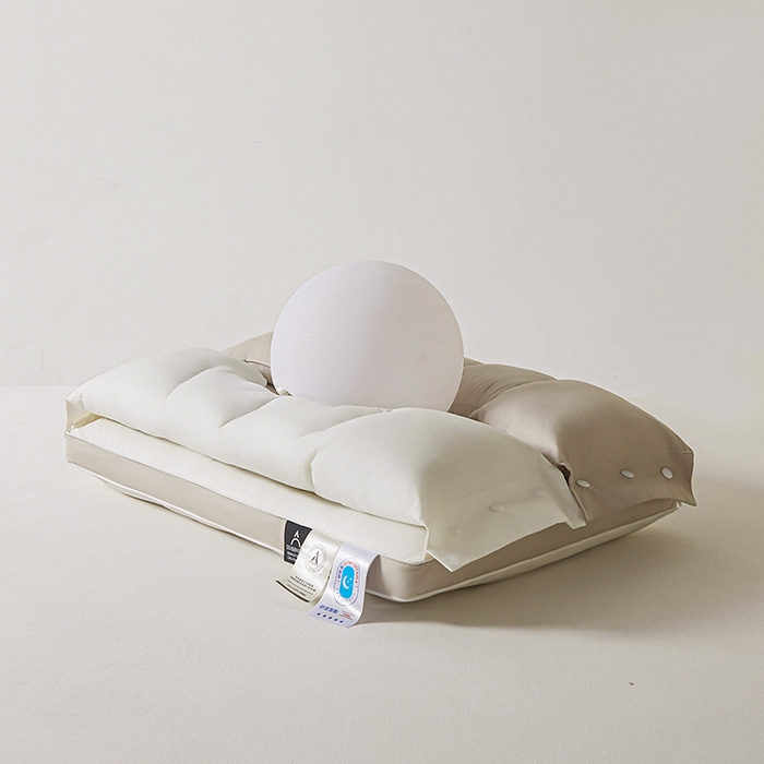 91家纺网 家纺一手货源 找家纺 蝶飞舞 2025新款全棉可拆卸护颈枕头枕芯护耳牵引枕头枕芯 护耳枕-对装 48*74cm/900g