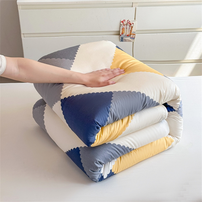 91家纺网 家纺一手货源 找家纺 西域种棉人·千百笠 2025新款全棉纯棉六件套大学生宿舍100%新疆棉花被子被褥一整套枕头床垫三件套 格致生活