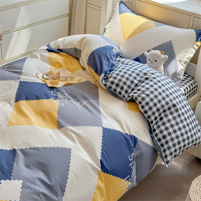 91家纺网 家纺一手货源 找家纺 西域种棉人·千百笠 2025新款全棉纯棉六件套大学生宿舍100%新疆棉花被子被褥一整套枕头床垫三件套 格致生活