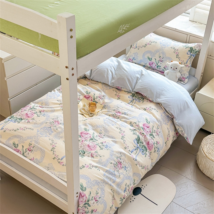 91家纺网 家纺一手货源 找家纺 西域种棉人·千百笠 2025新款全棉纯棉六件套大学生宿舍100%新疆棉花被子被褥一整套枕头床垫三件套 古典花束