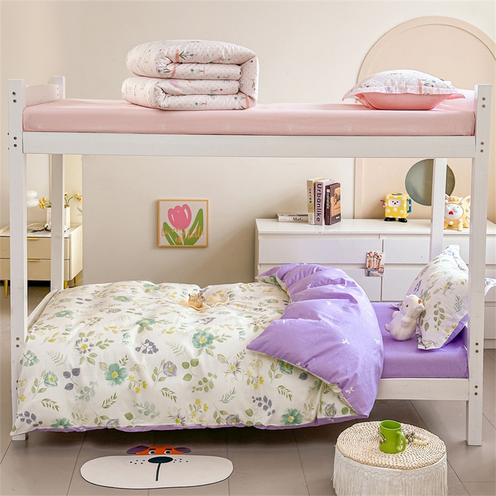 91家纺网 家纺一手货源 找家纺 西域种棉人·千百笠 2025新款全棉纯棉六件套大学生宿舍100%新疆棉花被子被褥一整套枕头床垫三件套 兰亭花絮