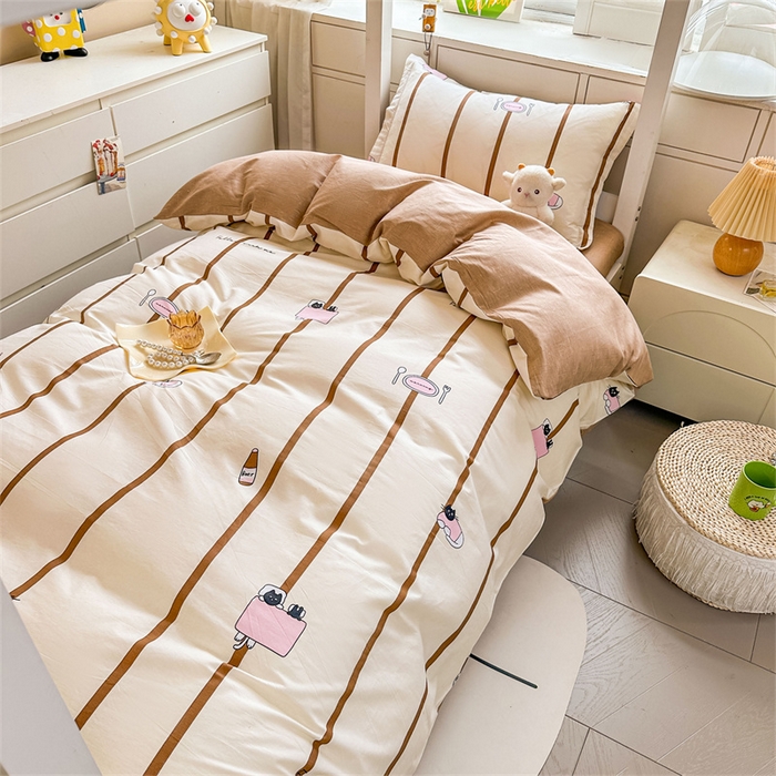 91家纺网 家纺一手货源 找家纺 西域种棉人·千百笠 2025新款全棉纯棉六件套大学生宿舍100%新疆棉花被子被褥一整套枕头床垫三件套 猫咪晚餐