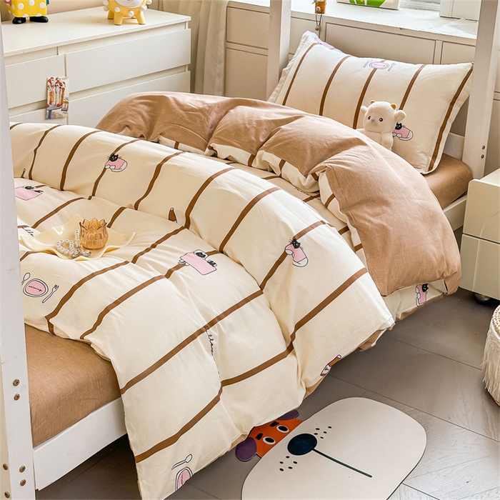 91家纺网 家纺一手货源 找家纺 西域种棉人·千百笠 2025新款全棉纯棉六件套大学生宿舍100%新疆棉花被子被褥一整套枕头床垫三件套 猫咪晚餐