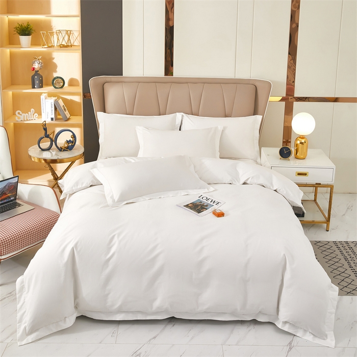 91家纺网 家纺一手货源 找家纺 安力森/诚臻酒店用品 2025新款酒店宾馆民宿60s全棉纯棉贡缎四件套 40*40贡缎