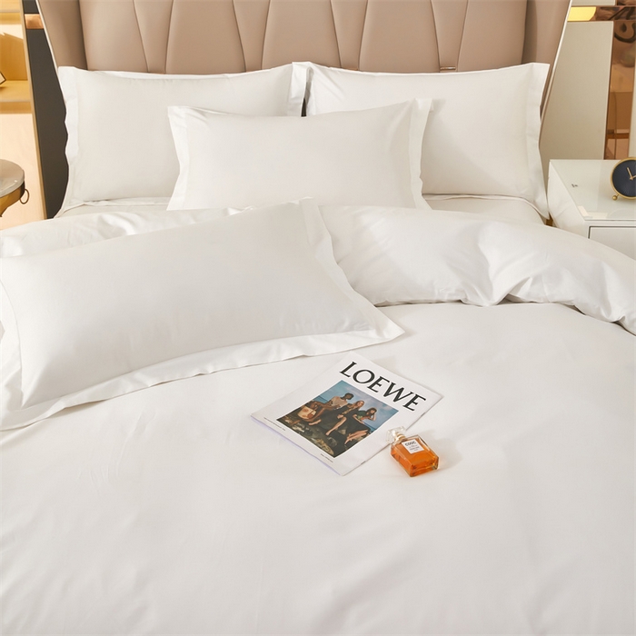 91家纺网 家纺一手货源 找家纺 安力森/诚臻酒店用品 2025新款酒店宾馆民宿60s全棉纯棉贡缎四件套 60*80全棉贡缎