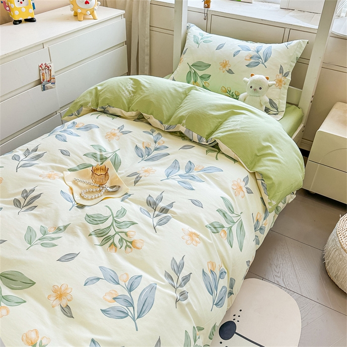 91家纺网 家纺一手货源 找家纺 西域种棉人·千百笠 2025新款全棉纯棉六件套大学生宿舍100%新疆棉花被子被褥一整套枕头床垫三件套 梦幻香叶