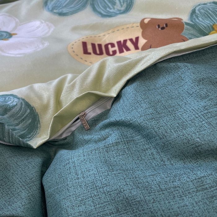 91家纺网 家纺一手货源 找家纺 （总）贝扬思 2022新款亲肤印花棉美棉芦荟棉四件套