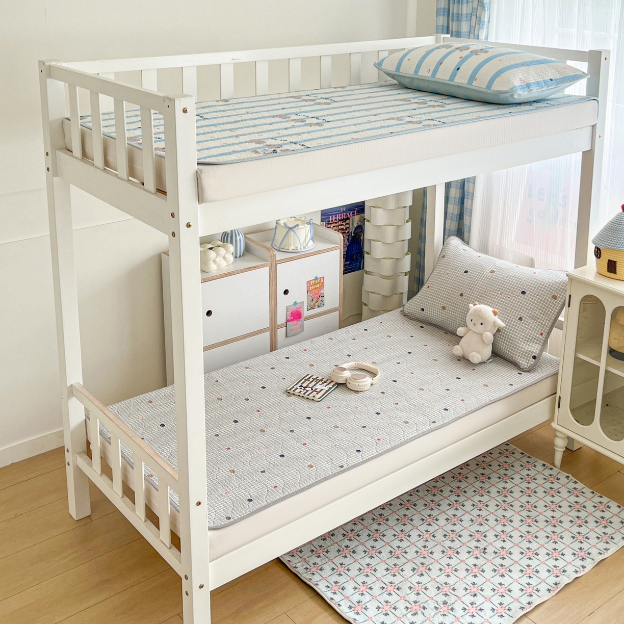 91家纺网 家纺一手货源 找家纺 沐纯家居 2025新款学生款双面纯棉棉花床盖三件套 南瓜派