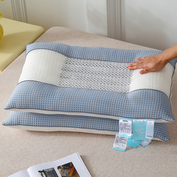 91家纺网 家纺一手货源 找家纺 （总）蝶飞舞 2025新款凉豆豆枕头枕芯凉感丝决明子枕头枕芯