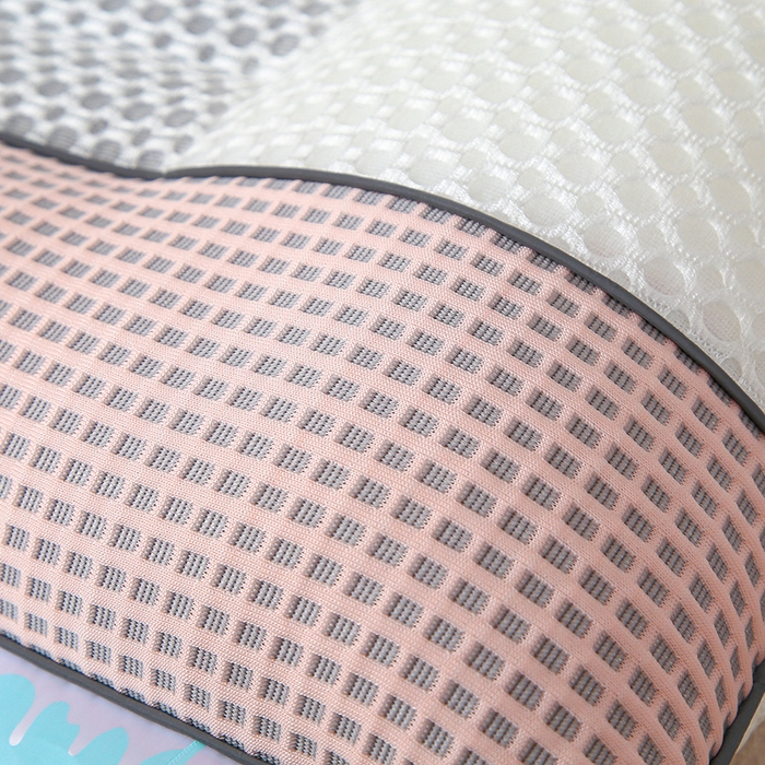 91家纺网 家纺一手货源 找家纺 蝶飞舞 2025新款凉豆豆枕头枕芯凉感丝决明子枕头枕芯 华夫格-粉色 48*74cm