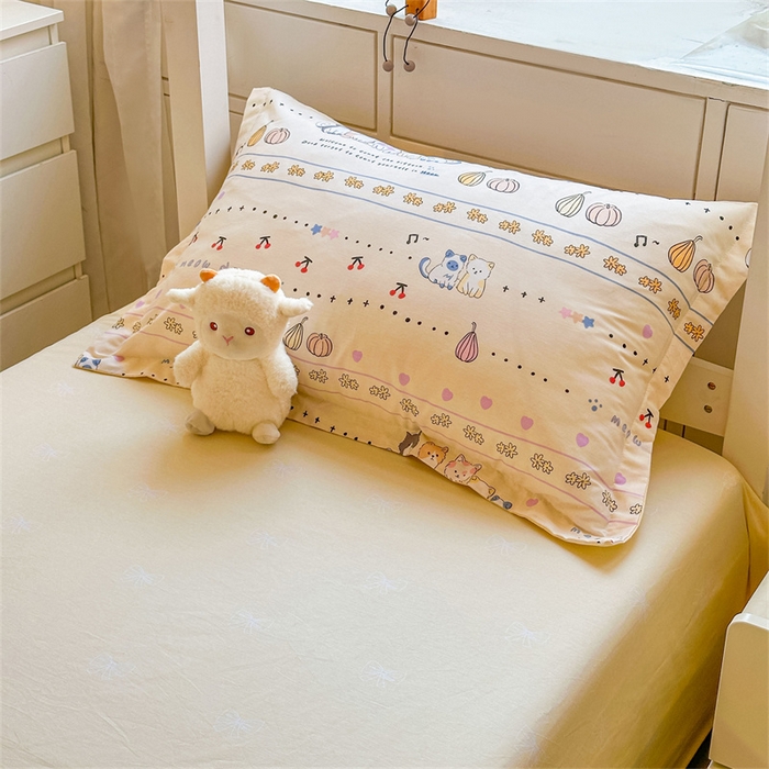 91家纺网 家纺一手货源 找家纺 西域种棉人·千百笠 2025新款全棉纯棉六件套大学生宿舍100%新疆棉花被子被褥一整套枕头床垫三件套 南瓜派对