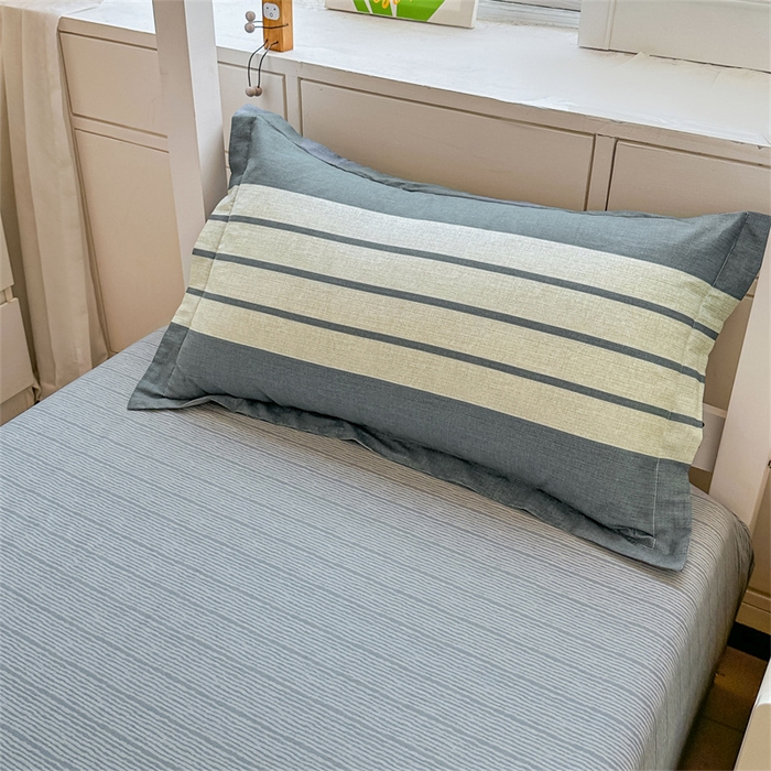 91家纺网 家纺一手货源 找家纺 西域种棉人·千百笠 2025新款全棉纯棉六件套大学生宿舍100%新疆棉花被子被褥一整套枕头床垫三件套 时尚条纹