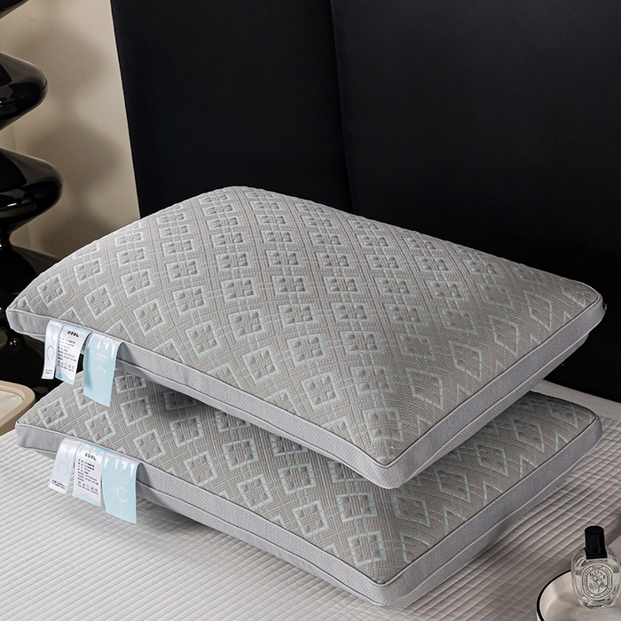 91家纺网 家纺一手货源 找家纺 （总）蝶飞舞 2025新款A类凉感丝黑曼巴风枕头枕芯