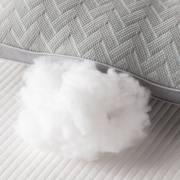 91家纺网 家纺一手货源 找家纺 蝶飞舞 2025新款A类凉感丝黑曼巴风枕头枕芯 保健枕-V型 48*74cm